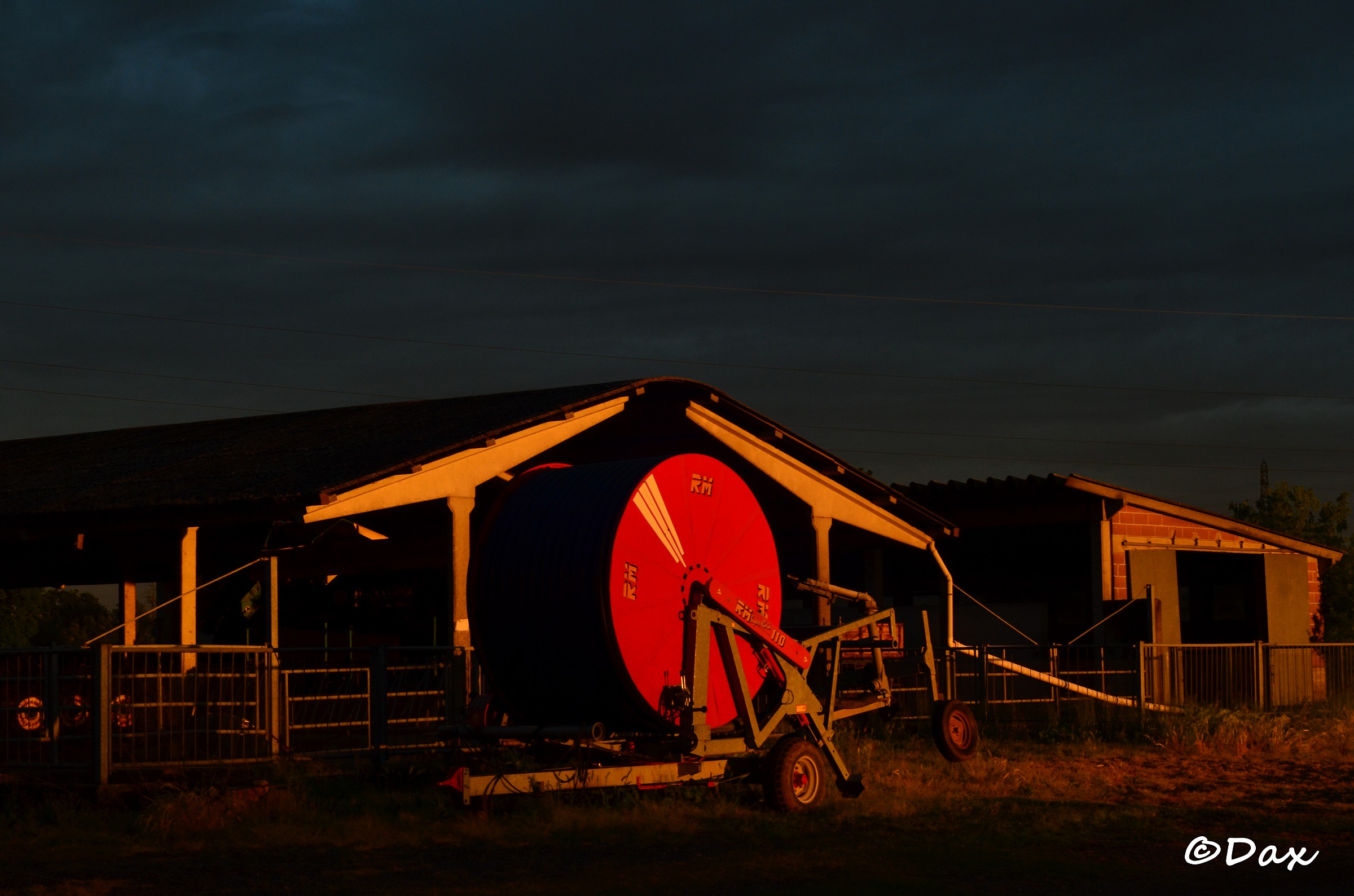 tramonto sull'annaffiatoio