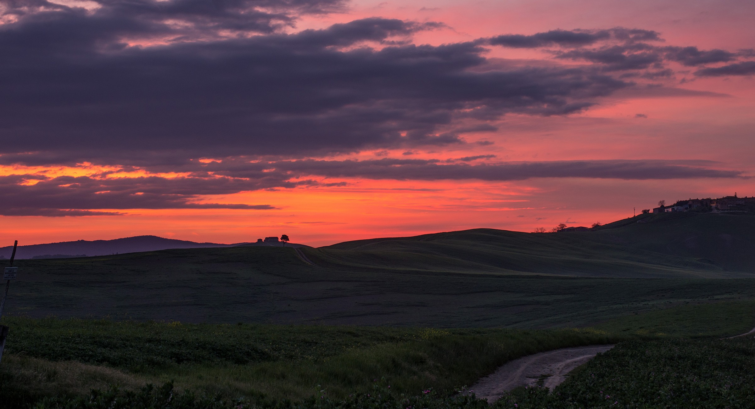 Sunrise on the Crete Senesi