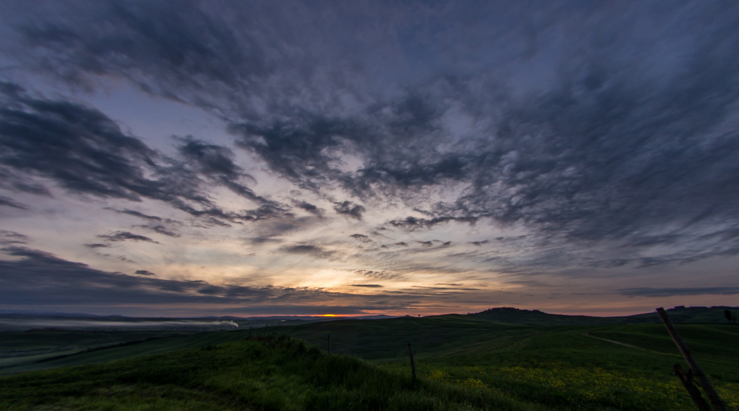 Sunrise on the Crete Senesi