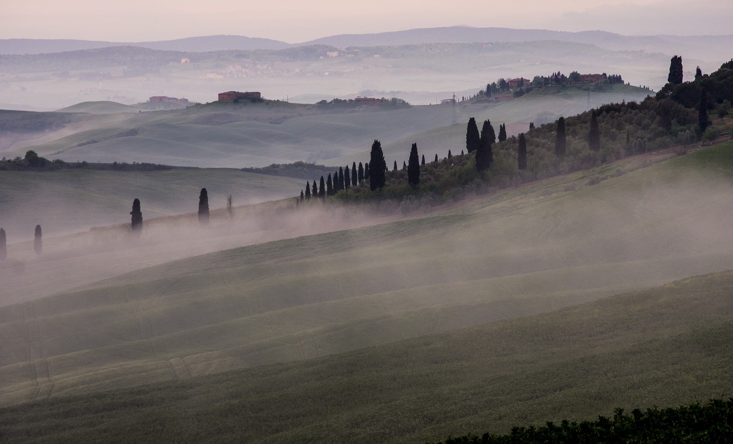 Sunrise on the Crete Senesi