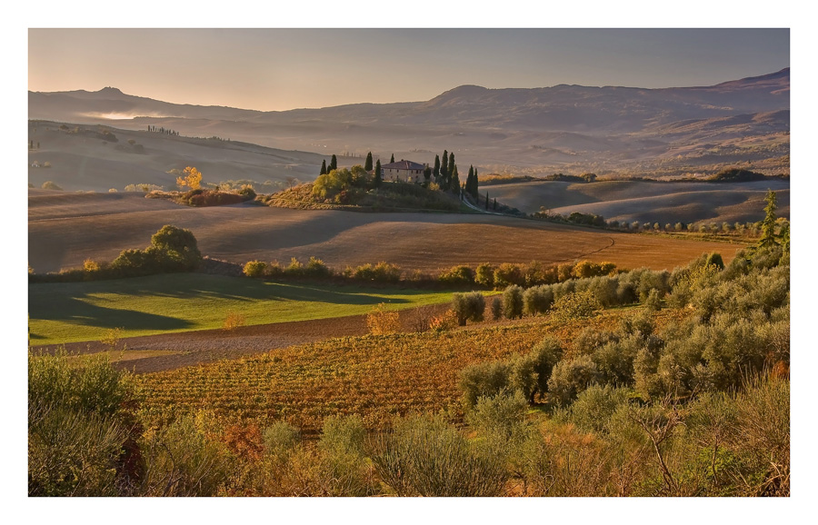 dawn in Valdorcia
