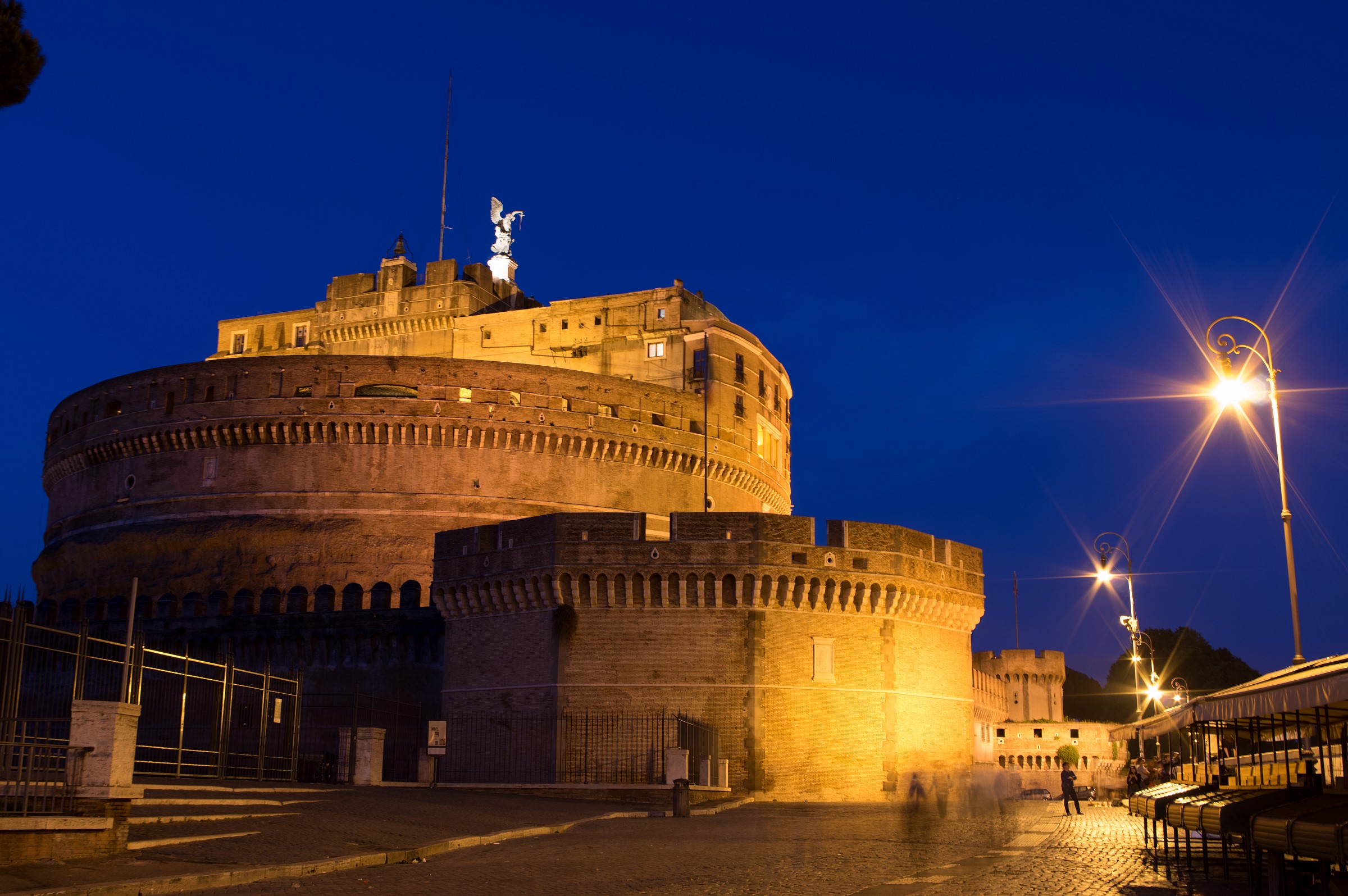 Castel S.Angelo all'ora blu