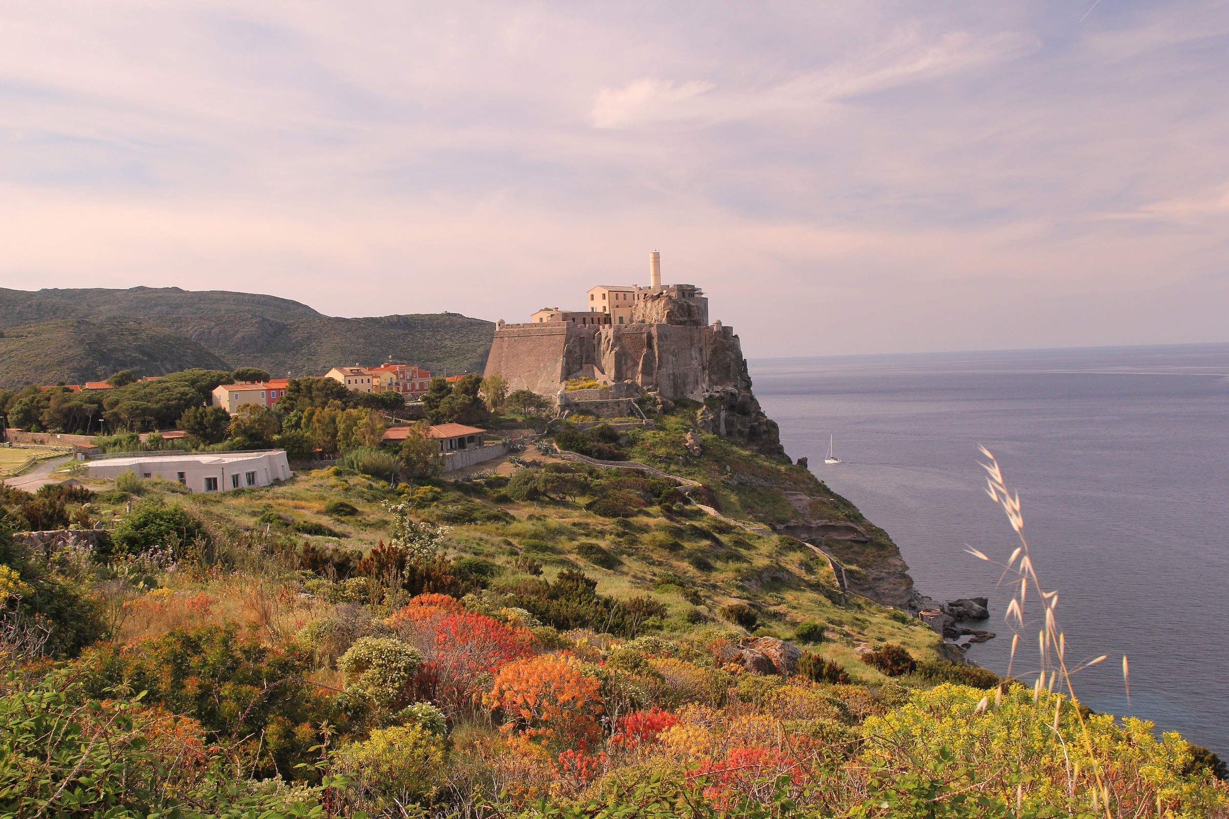 Capraia island, the castle of San Giorgio