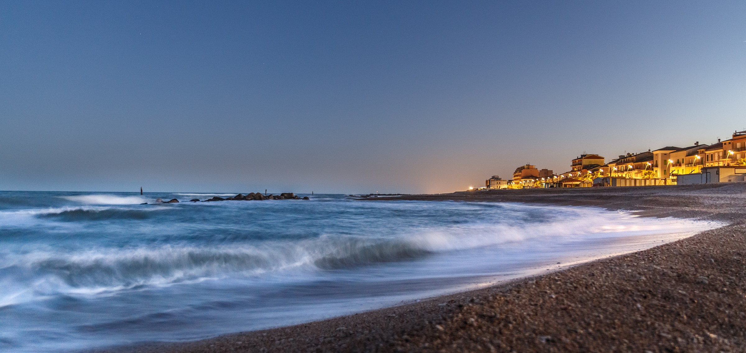 mare calmo in inverno