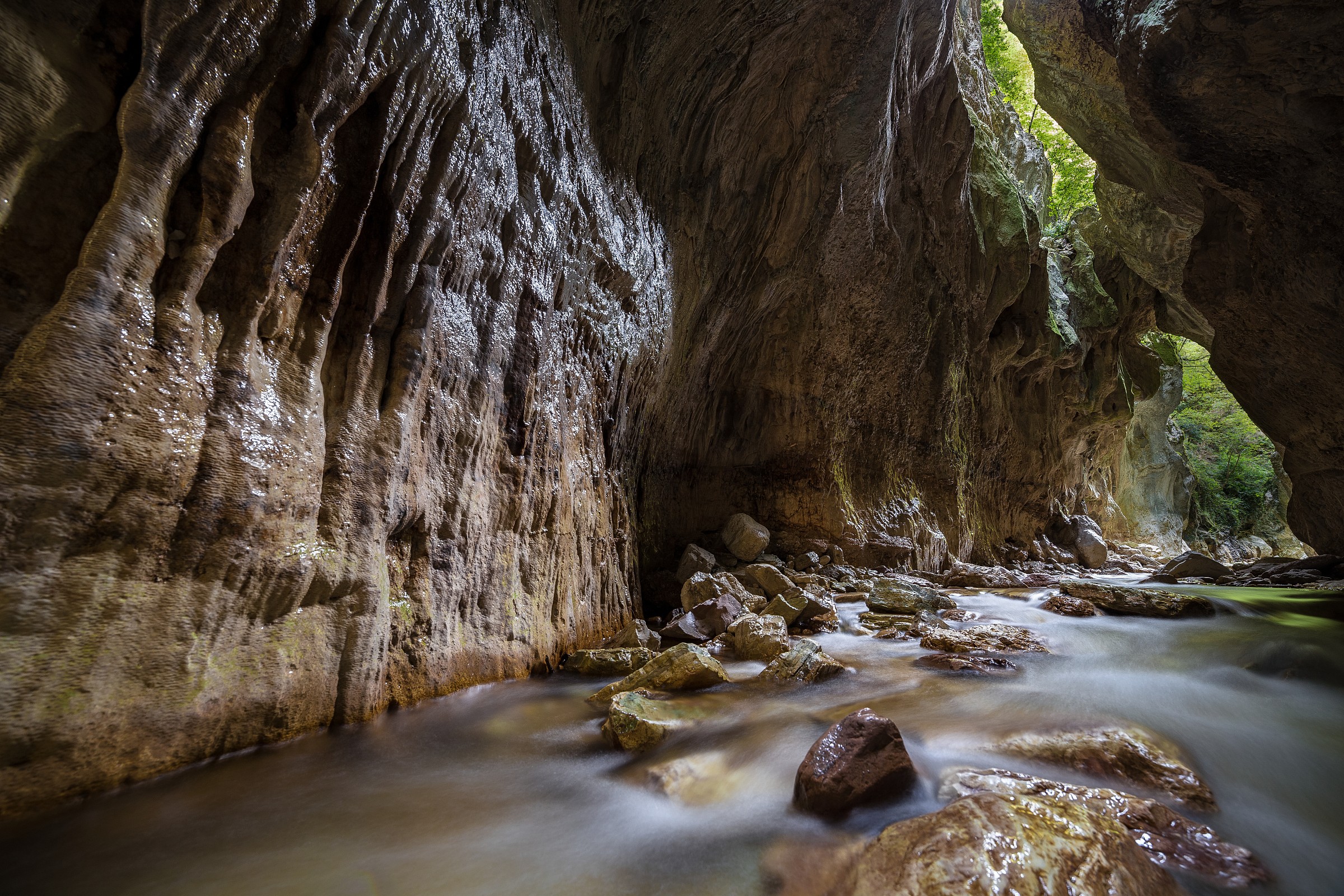 nella gola del fiastrone