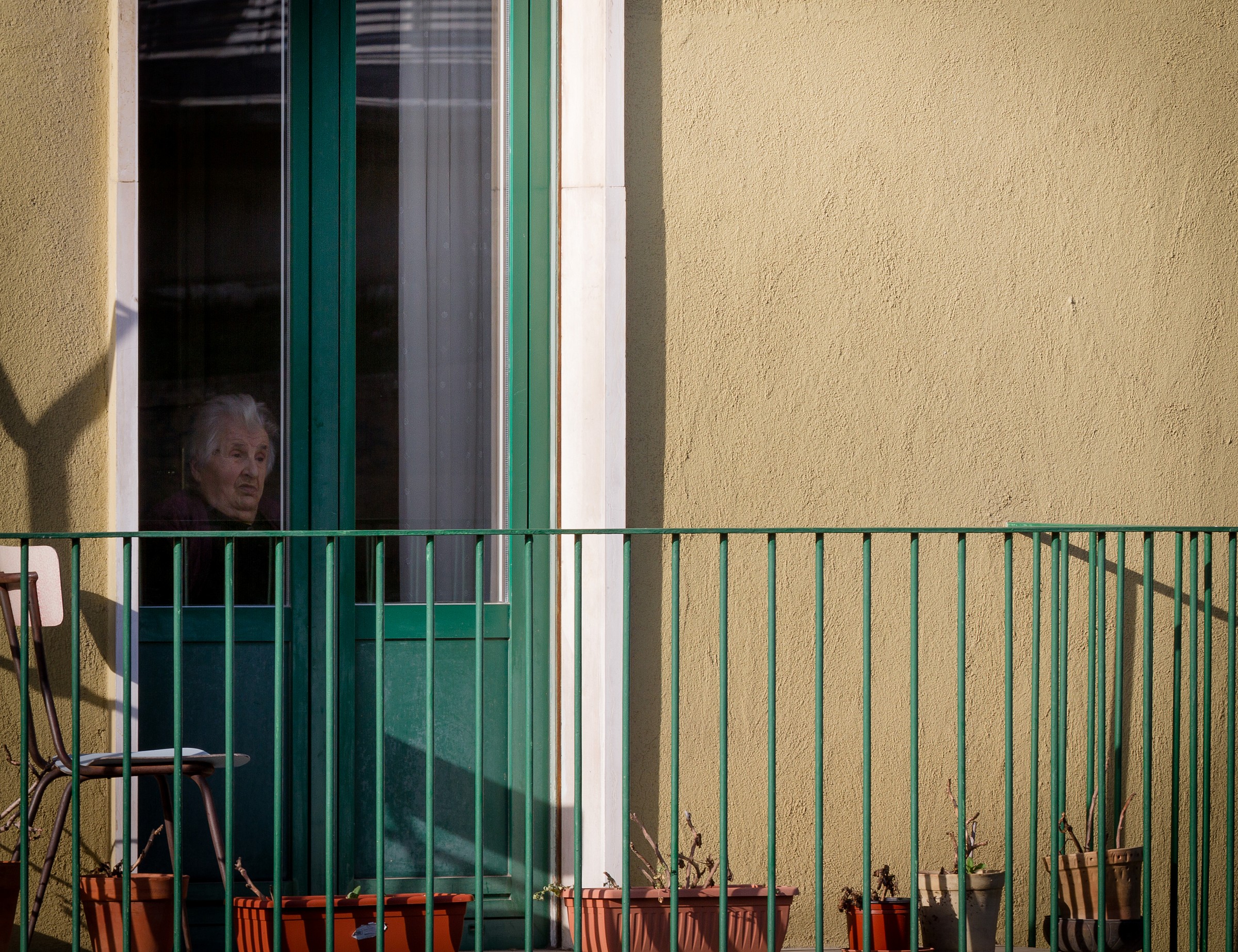 Portrait of an elderly lady.