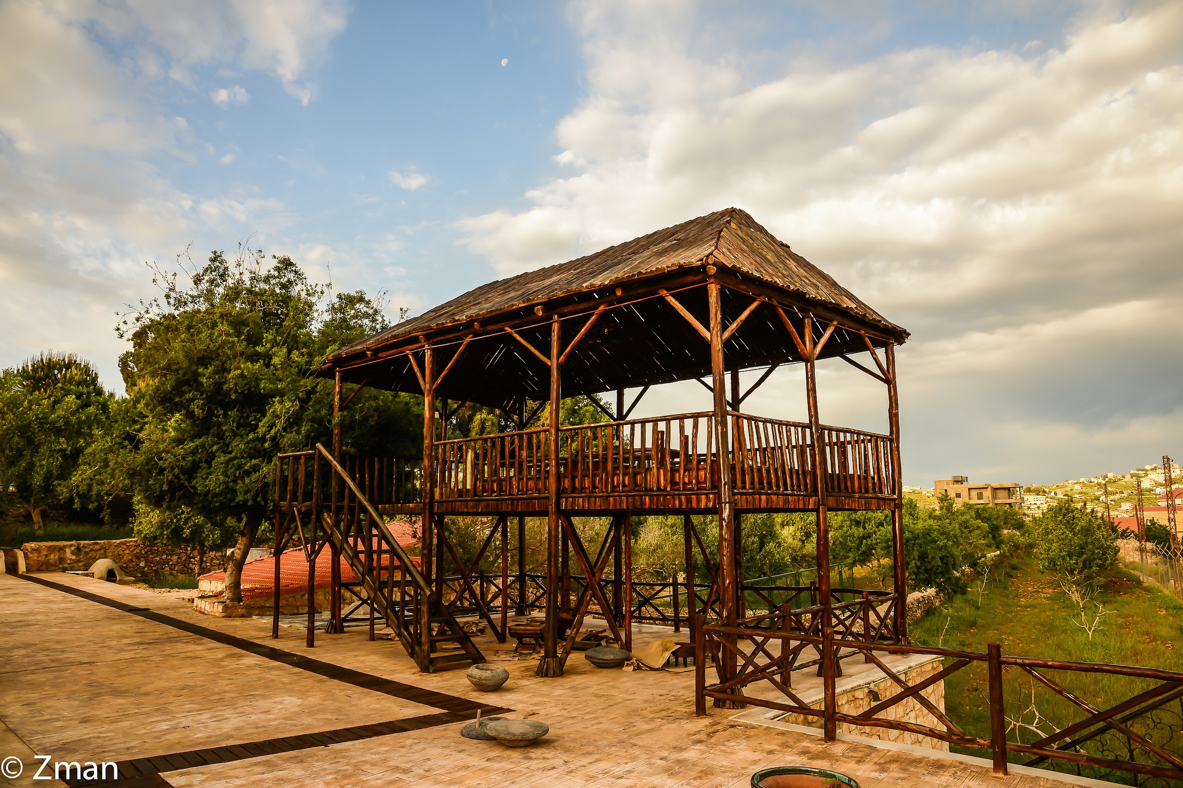 The Main Gazebo getting ready for summer