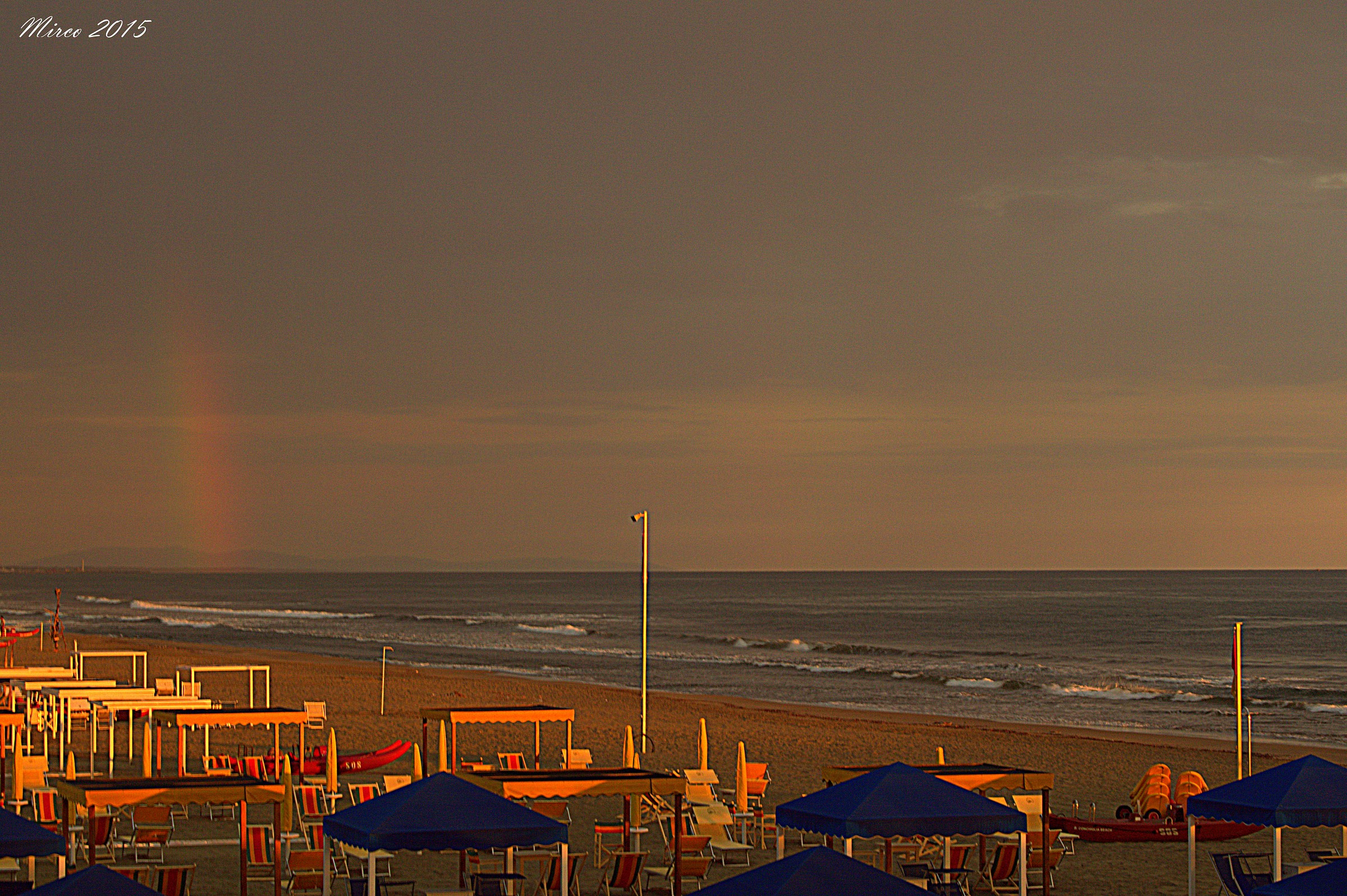 Tramonto...insieme all'arcobaleno