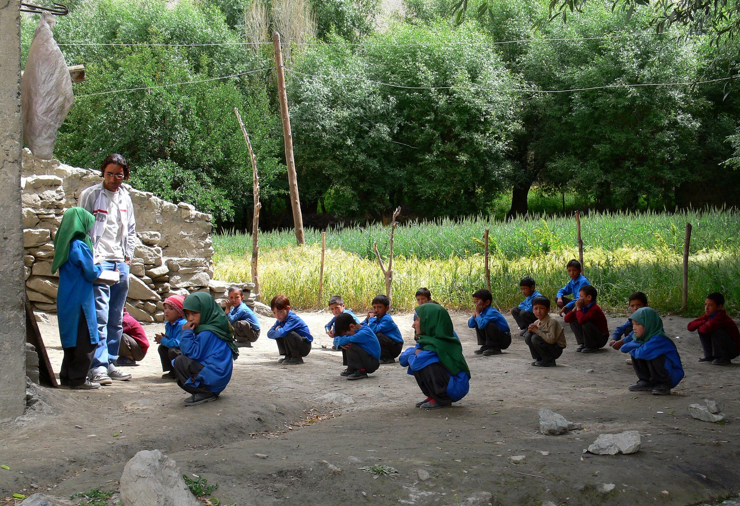 Pupils with the teacher