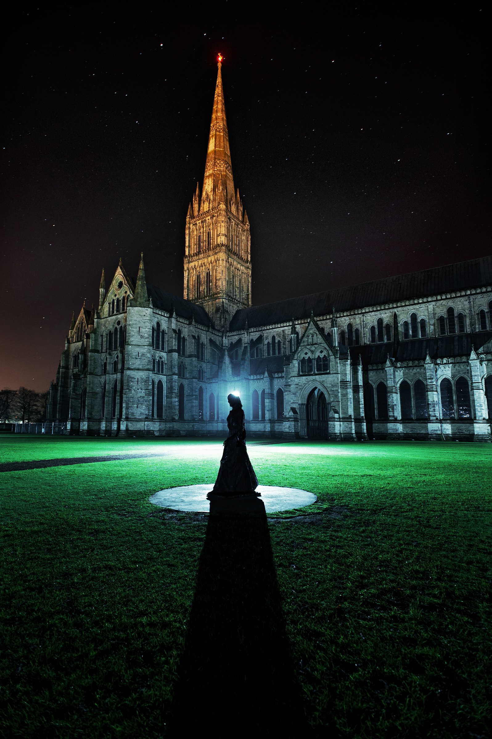 La Madonna Walking, at Night