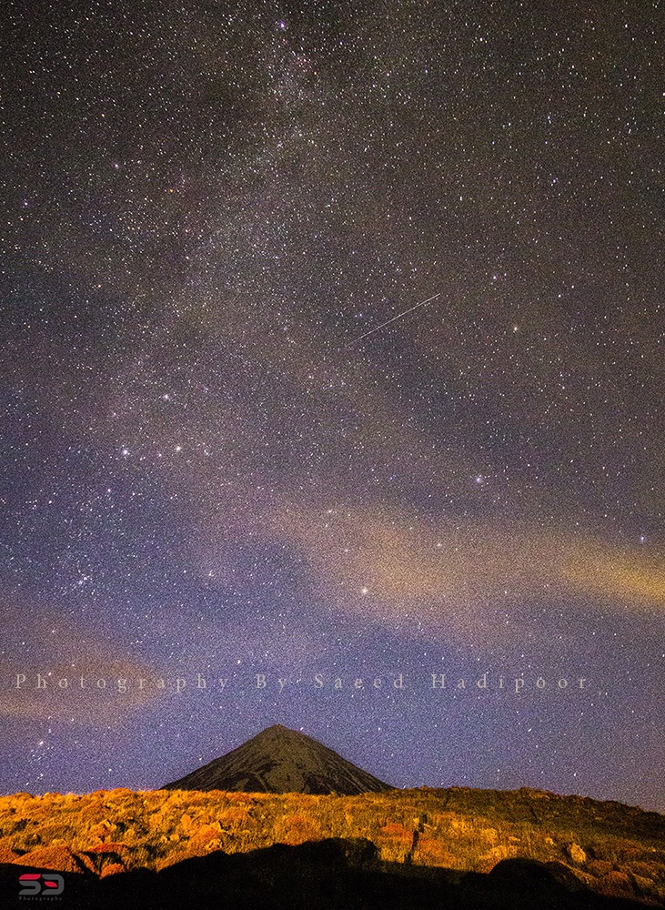 Iran . Lar national Park . milky Way