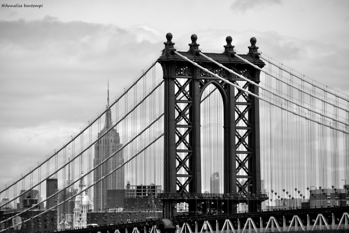 over the Manhattan Bridge