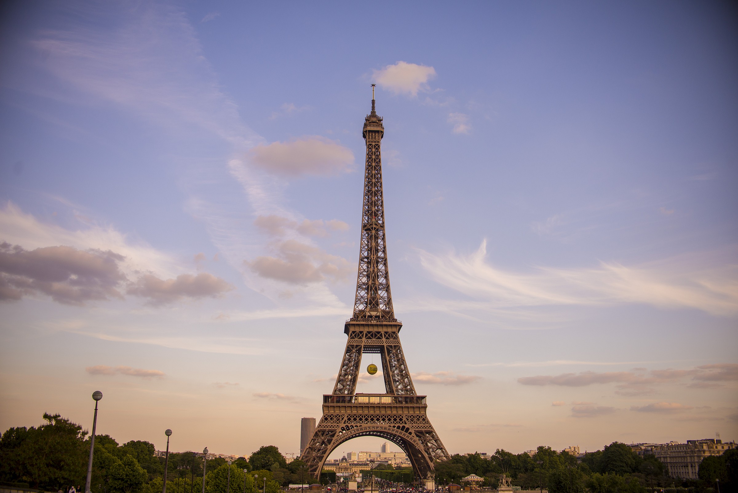 The tour eiffel during Roland Garros