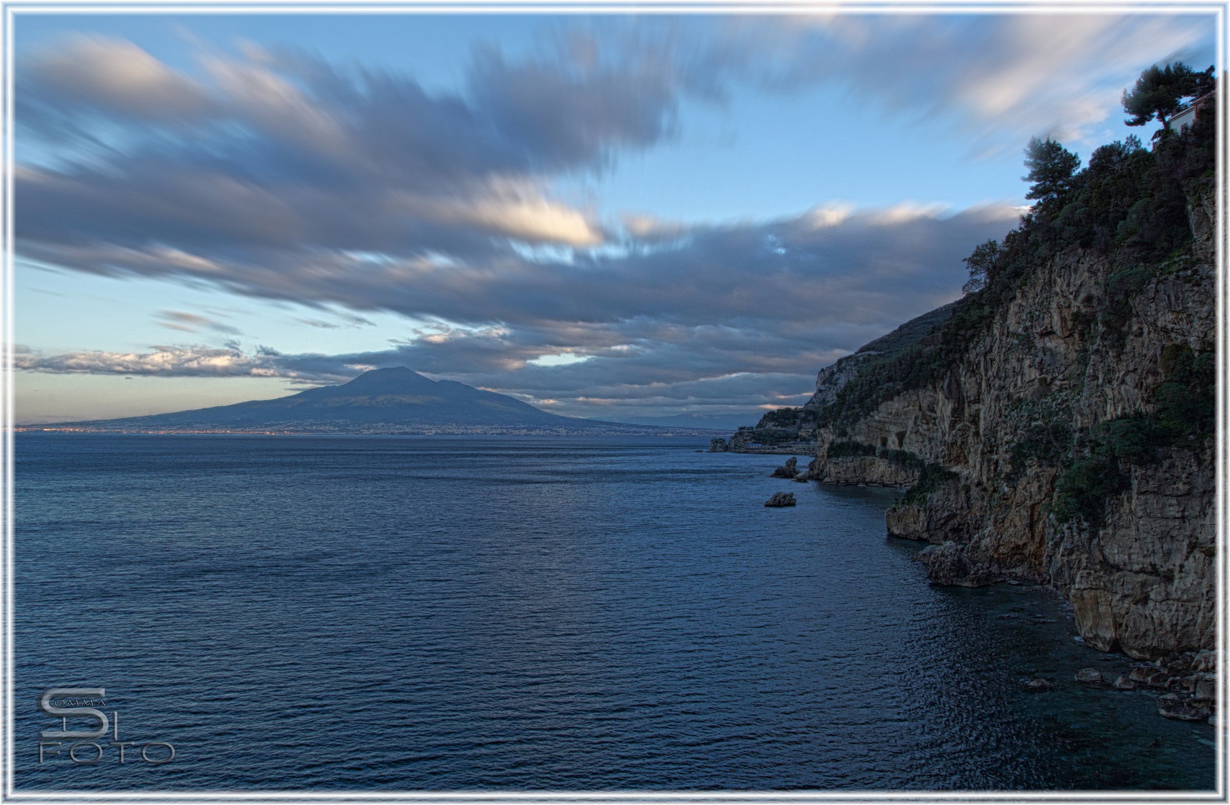 Vesuvius seen from Vico Equense