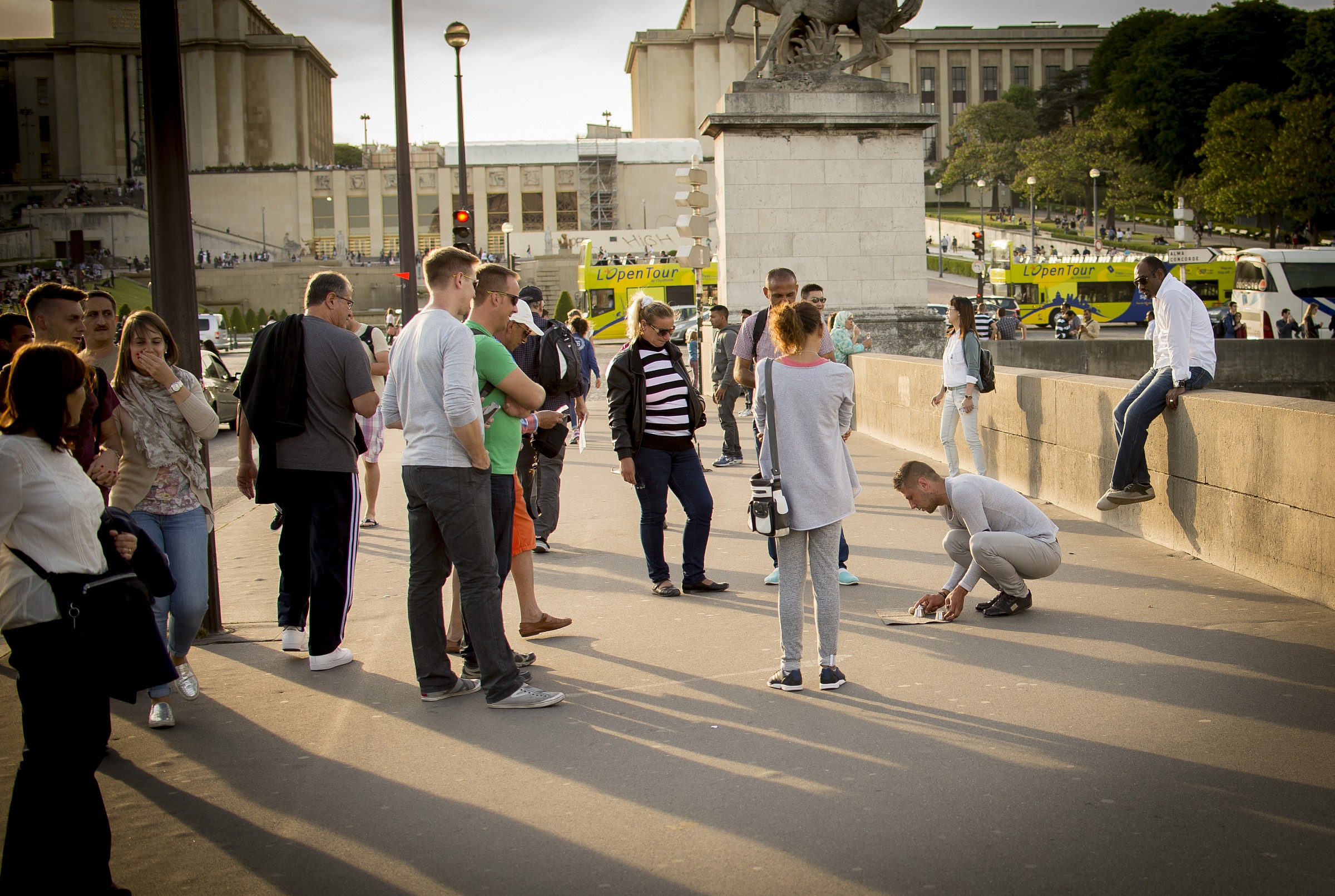 around the world over - gambling on the street