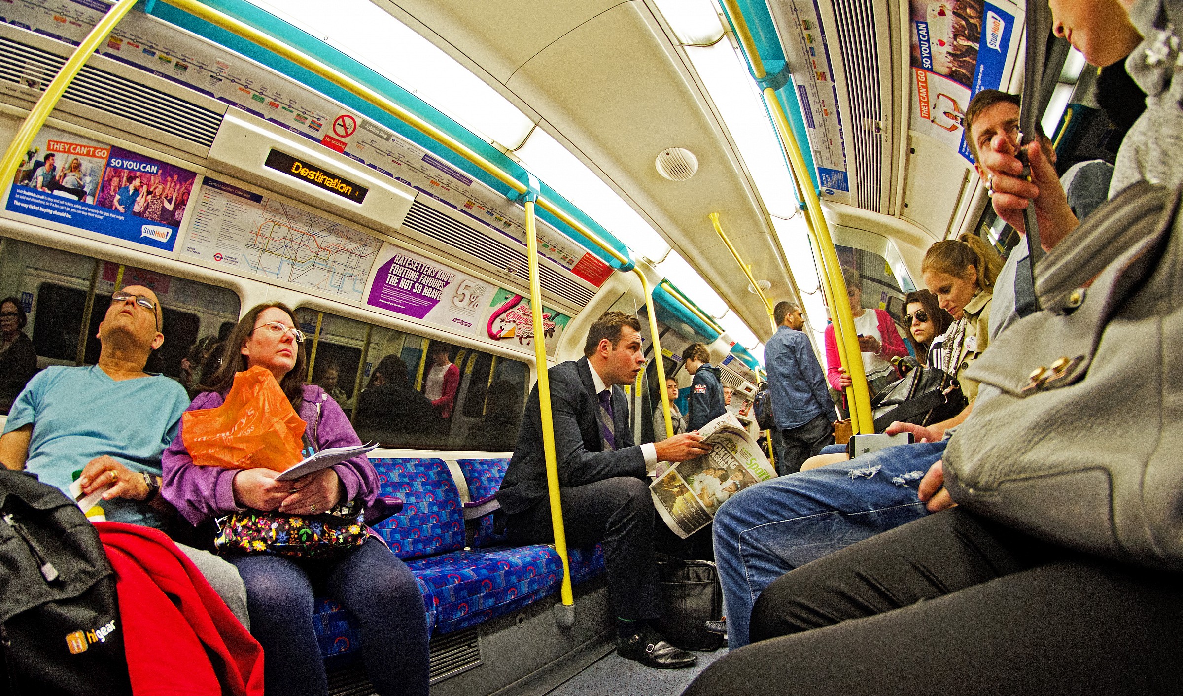 Sulla metropolitana di Londra