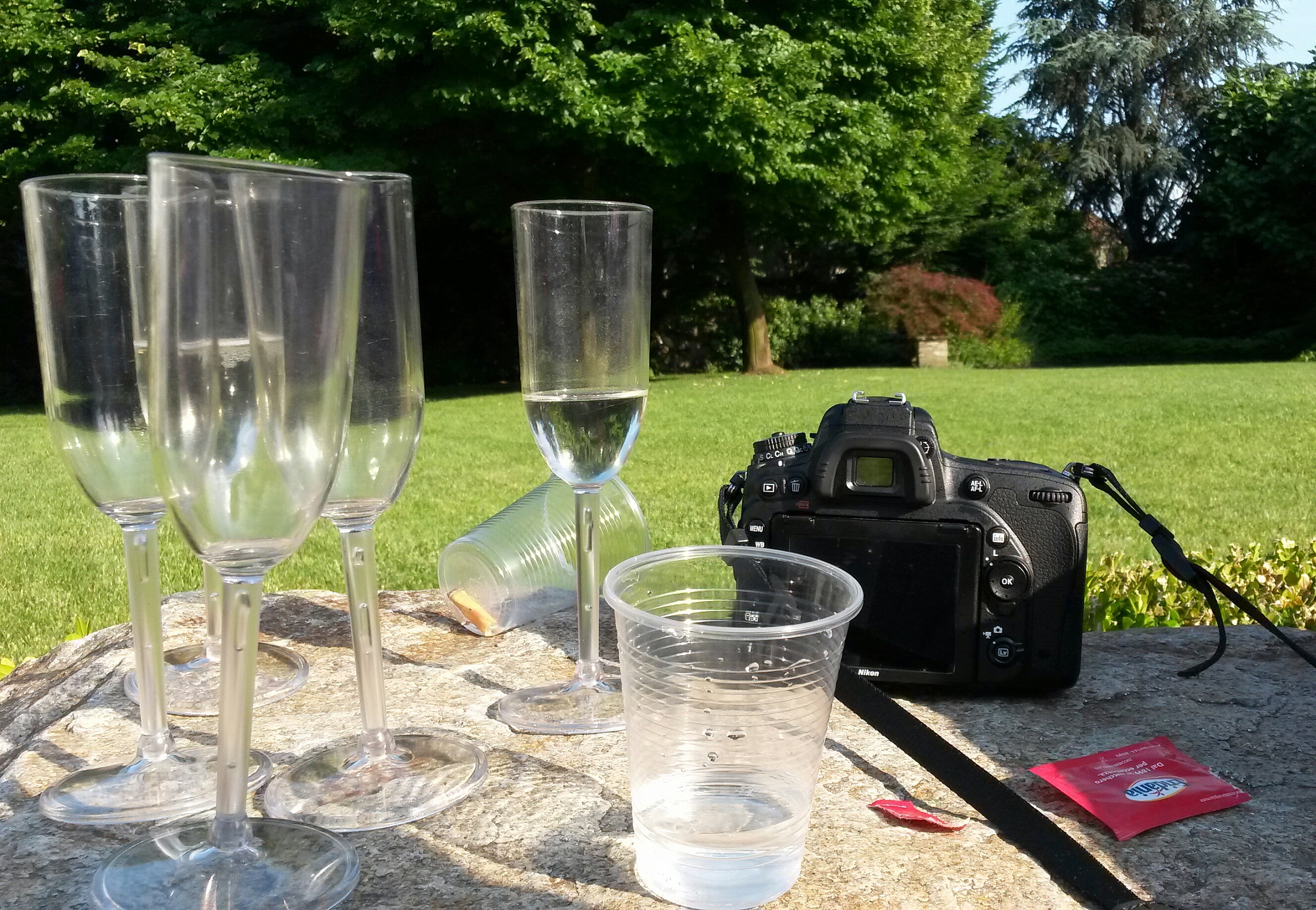 at the end of the reception