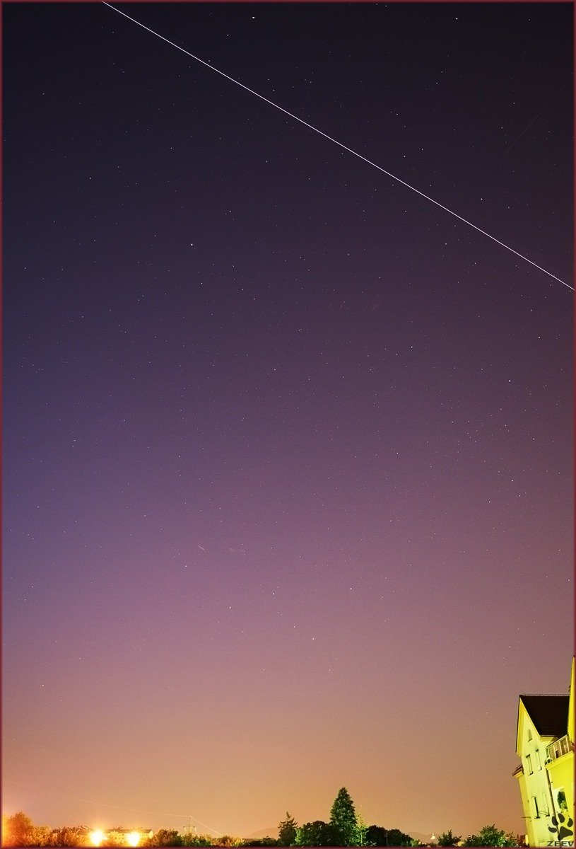 ISS su luci della città