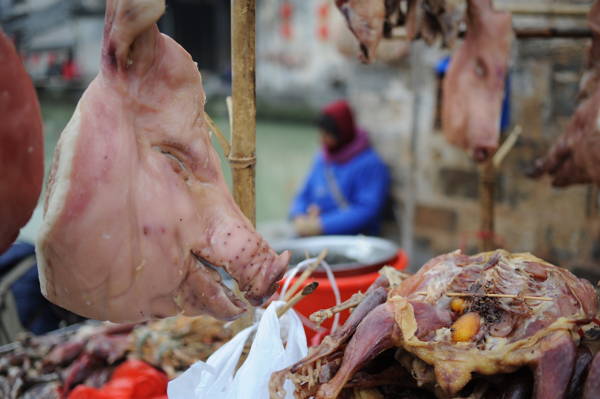 Mercato della carne di Hongcun, Cina