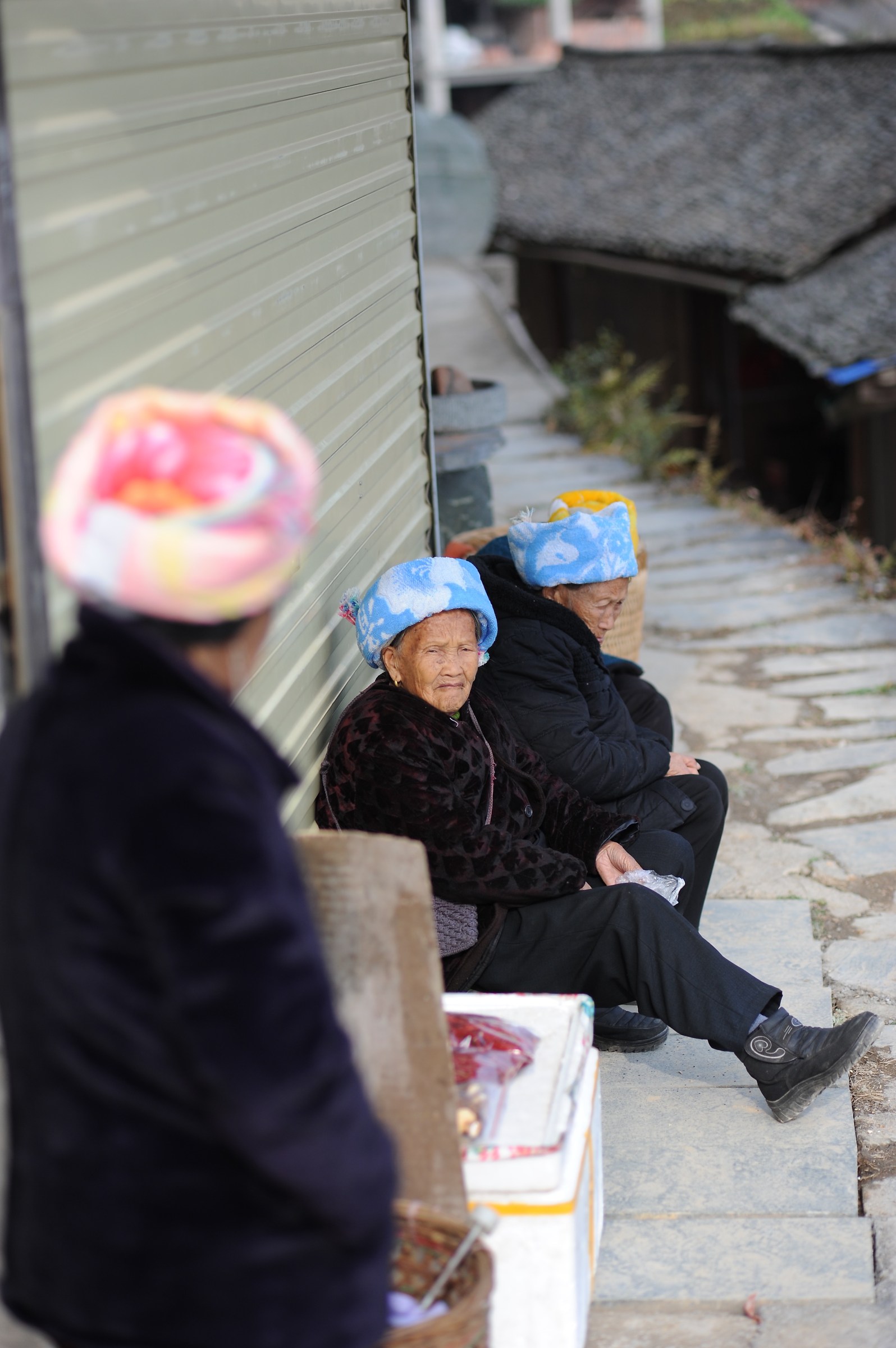 Anziane del villagio, Cina