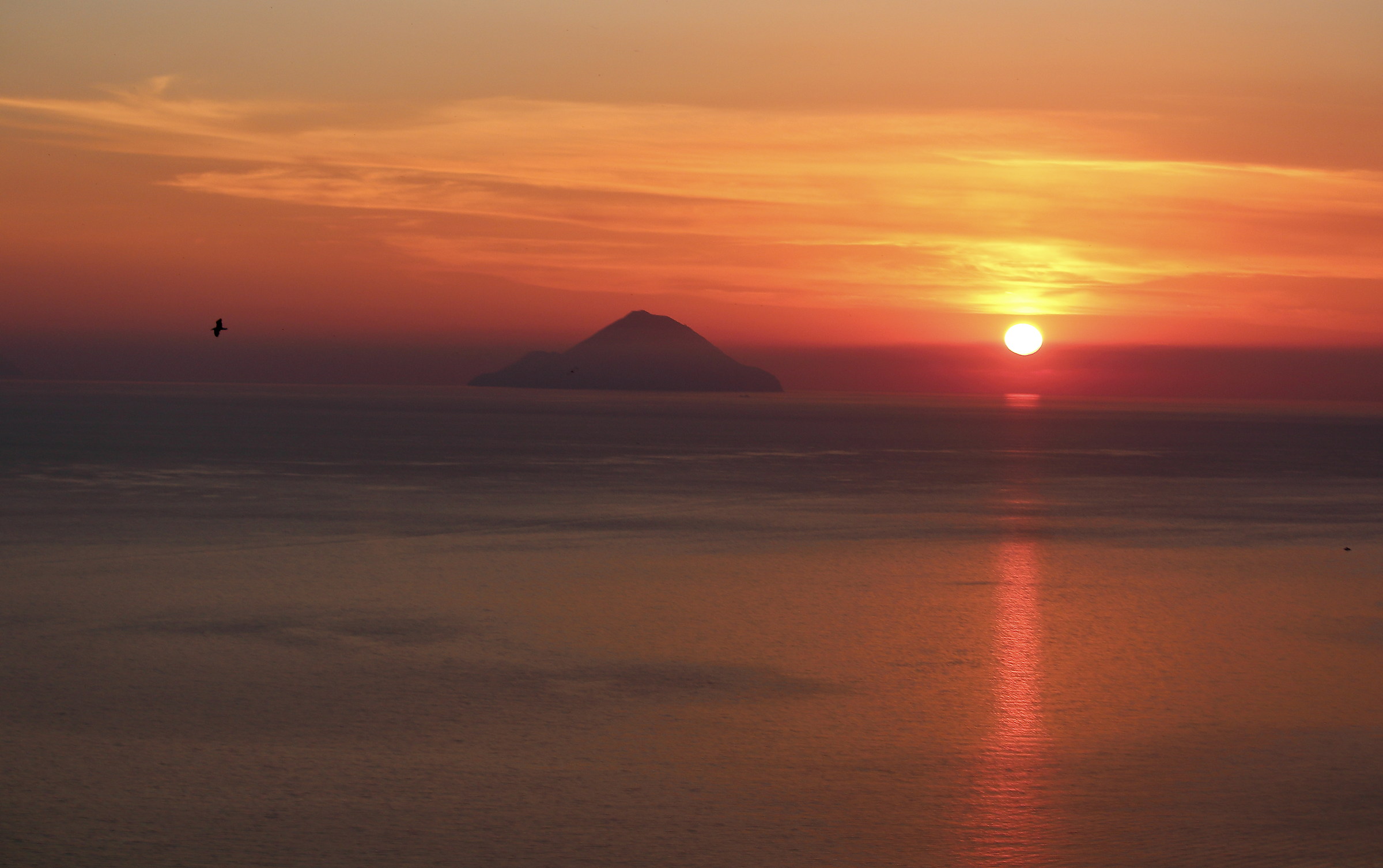 Sunset on the Aeolian Islands