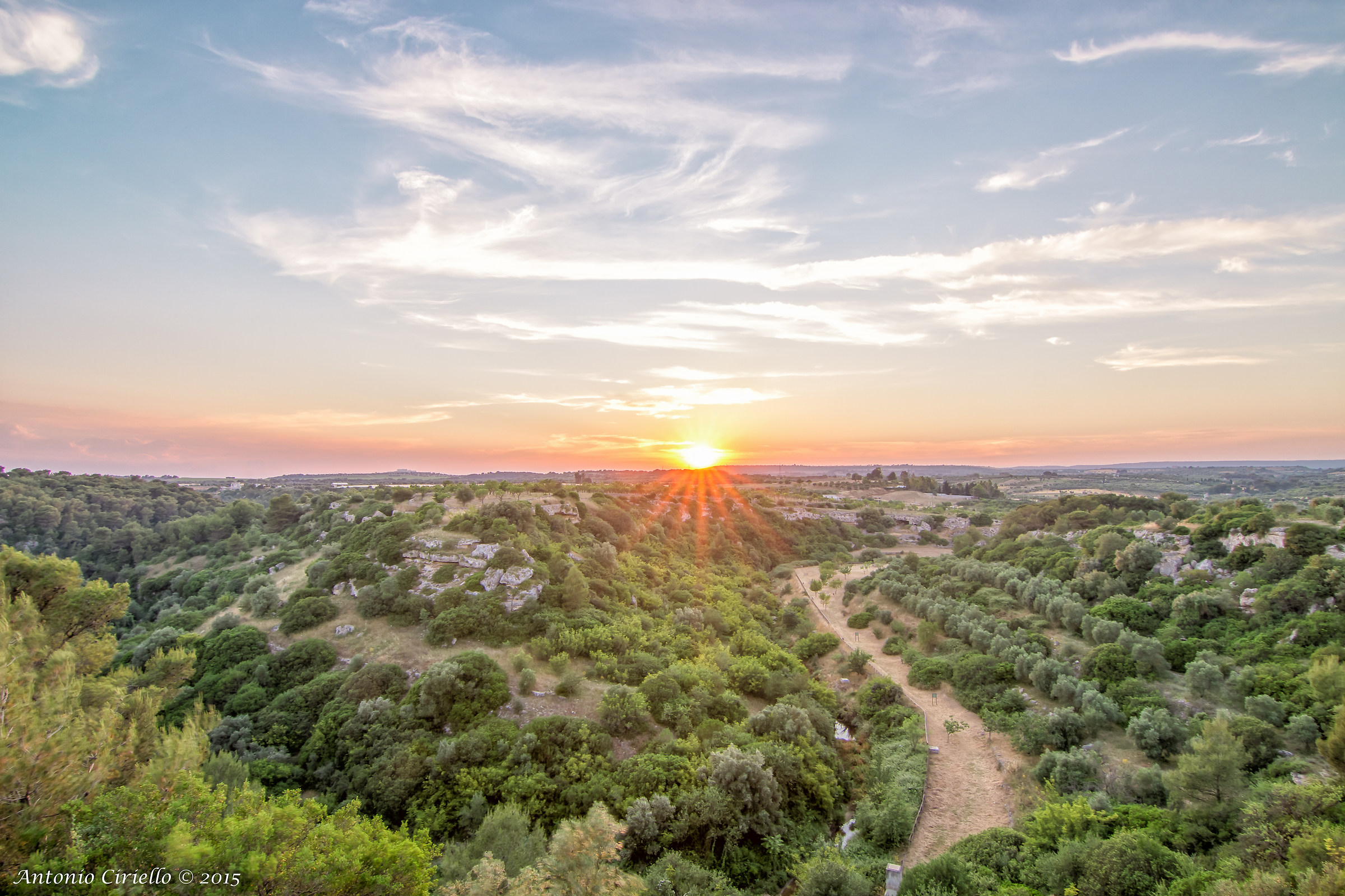 Tramonto sul Triglio (Statte, Taranto)
