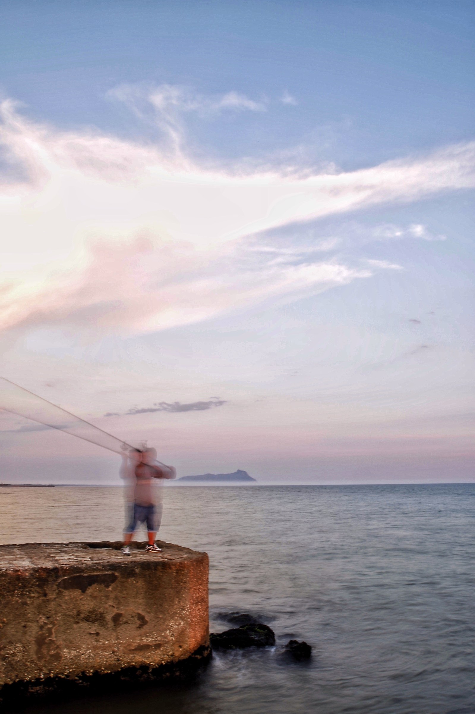 il lancio con la canna