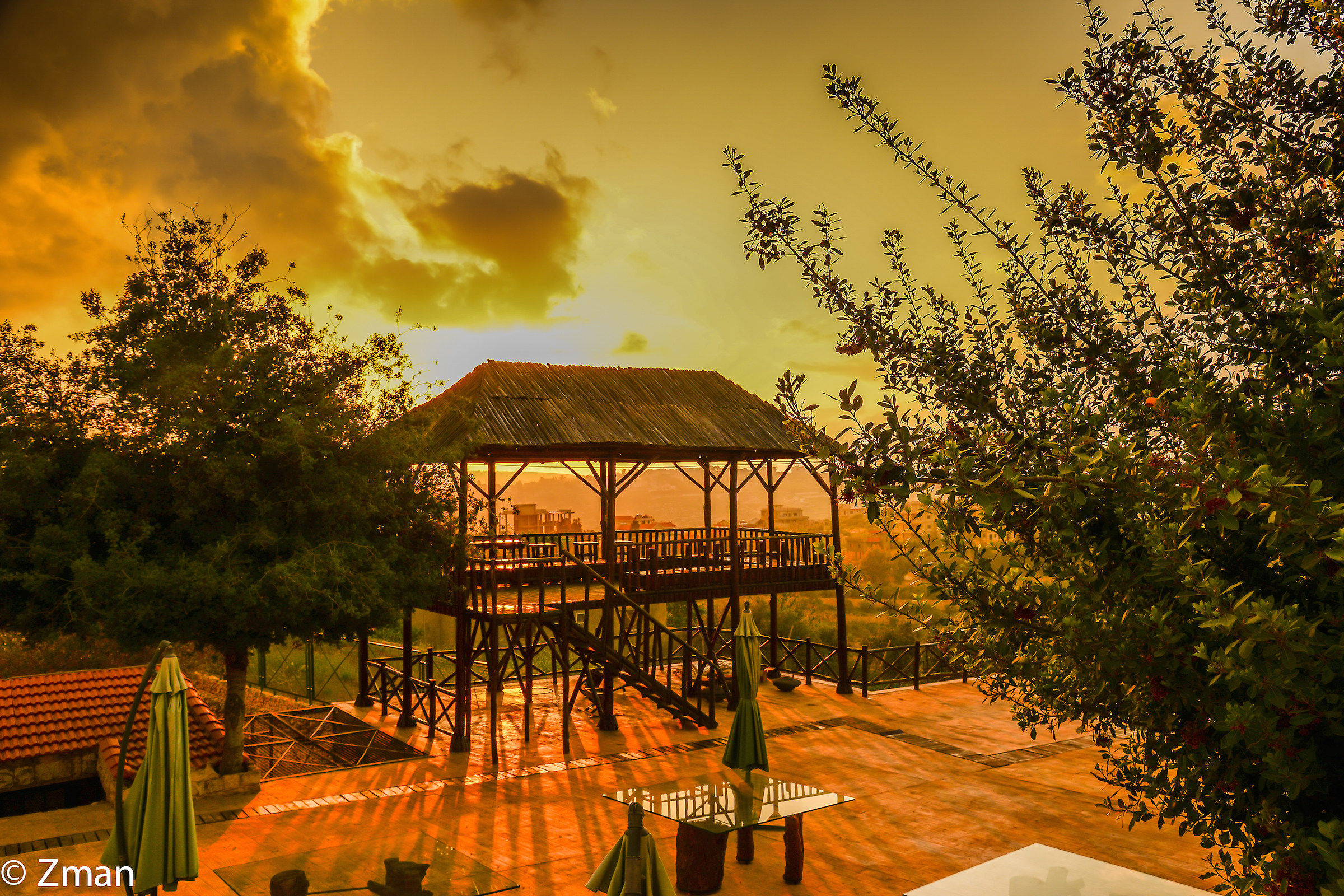 The Gazebo at Sunset