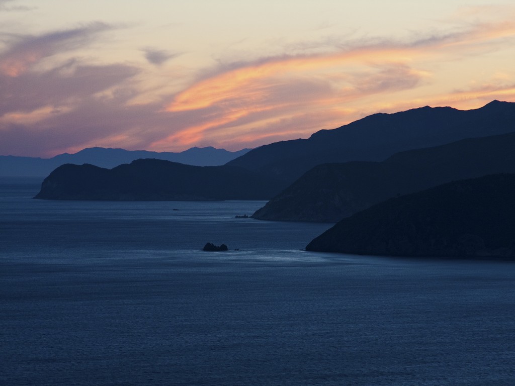 Sunset on the three tips