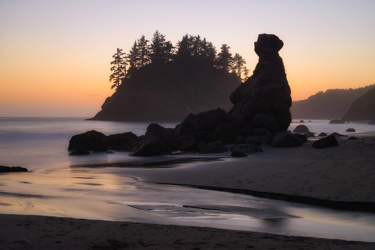 Trinidad Beach, California, sunset