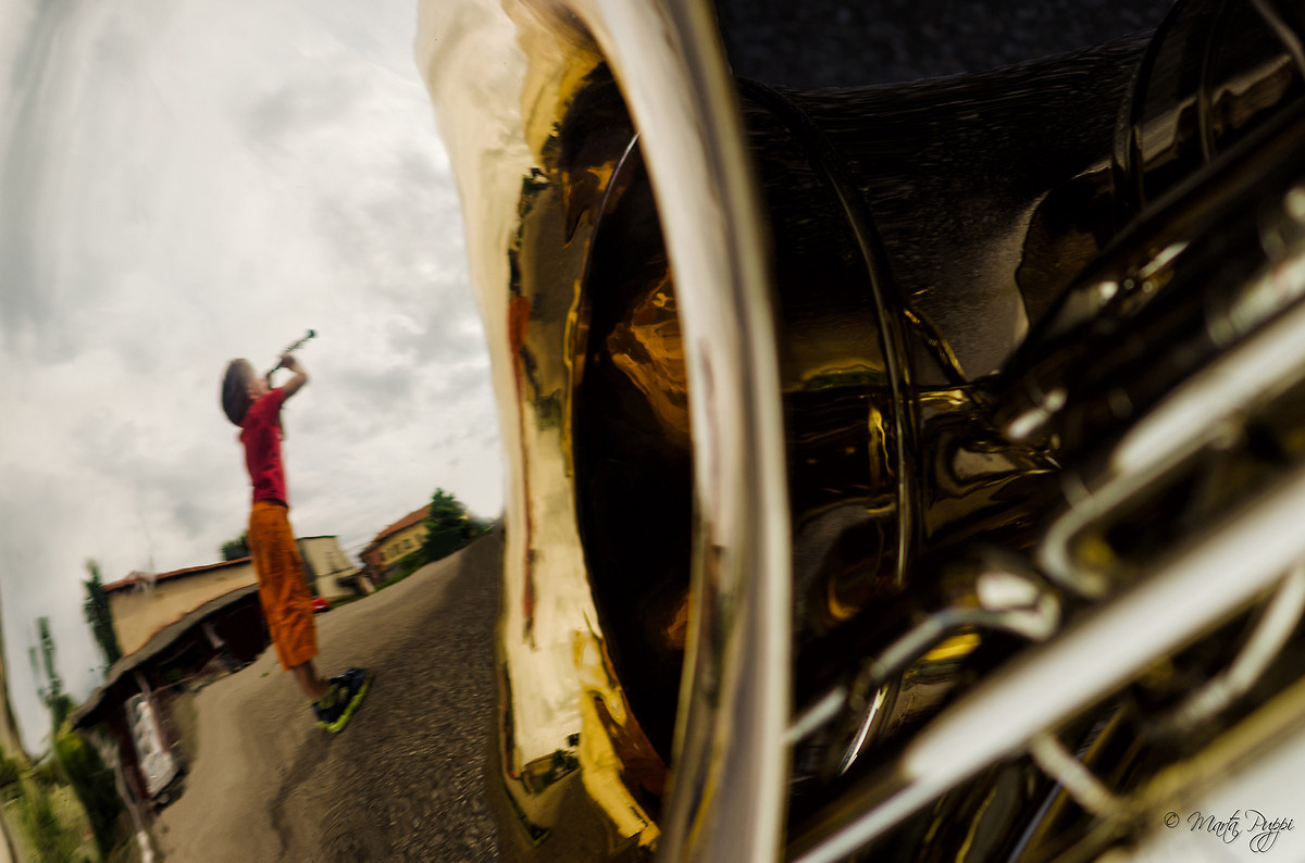 From below (tuba)