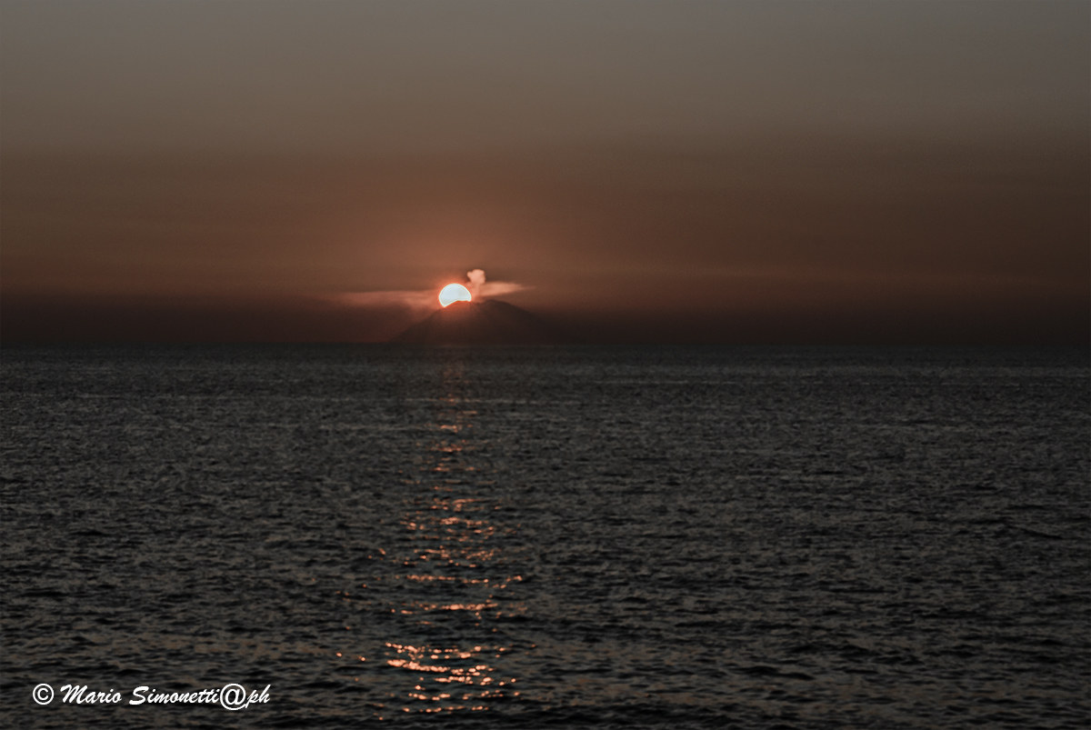 Sunset on Stromboli