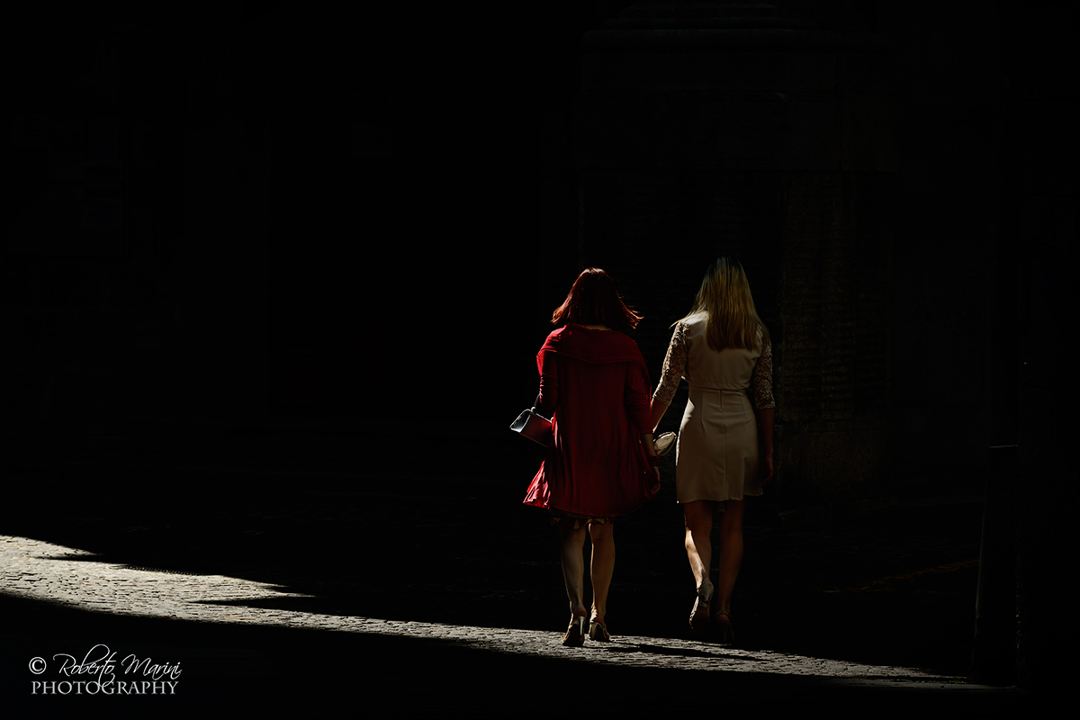 the blonde and the red