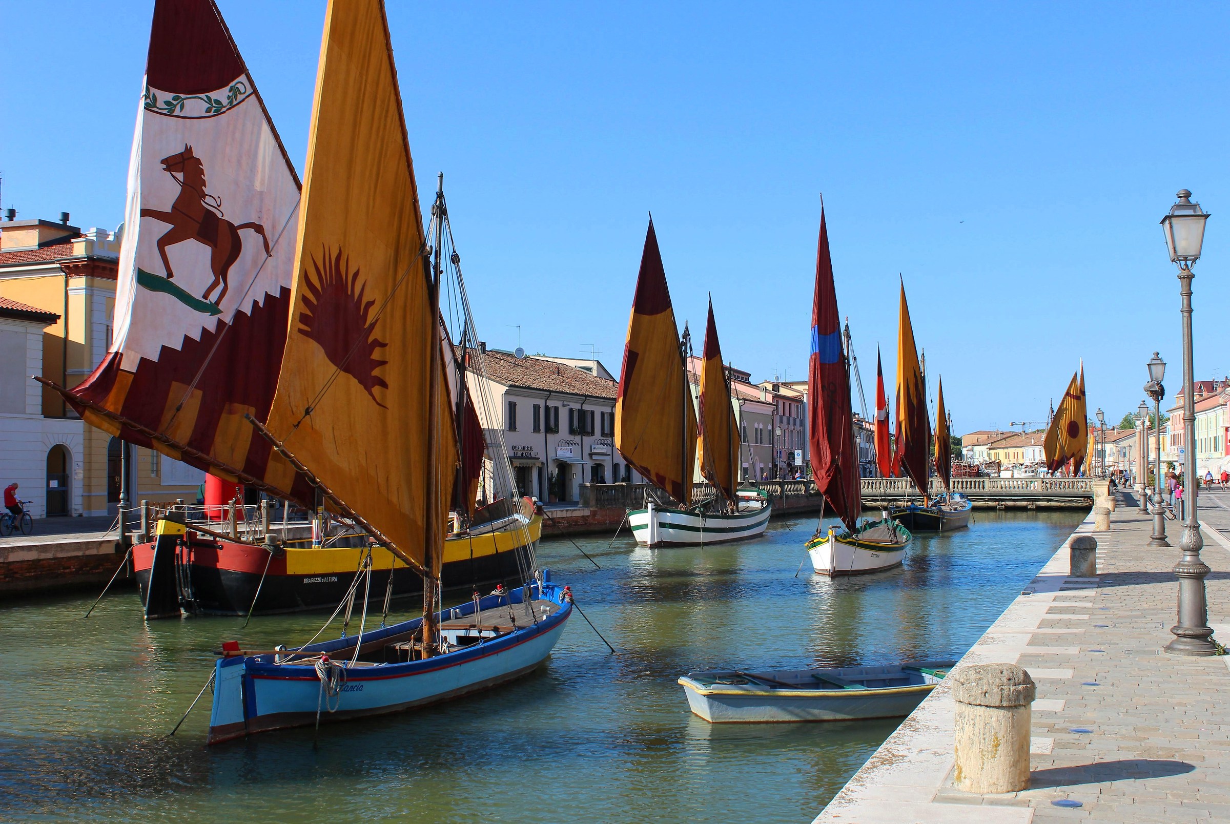 Bragozzi a Cesenatico...