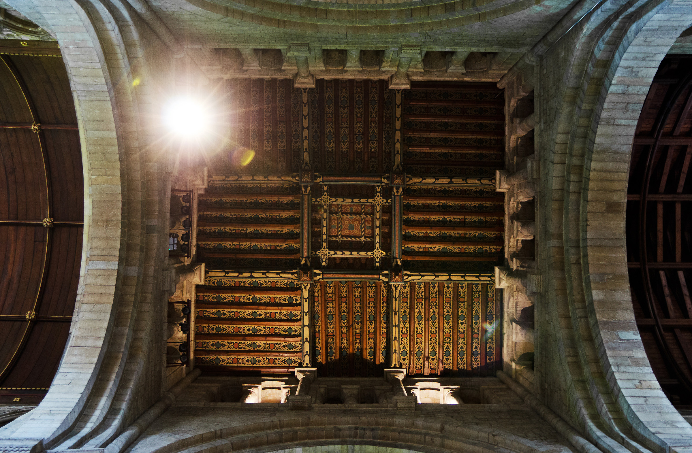 Romsey Abbey interior, under the tower