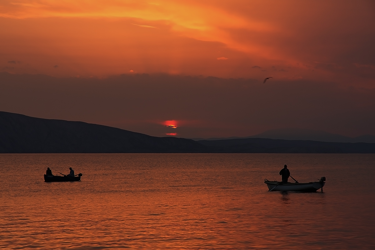 Sunset in Senj