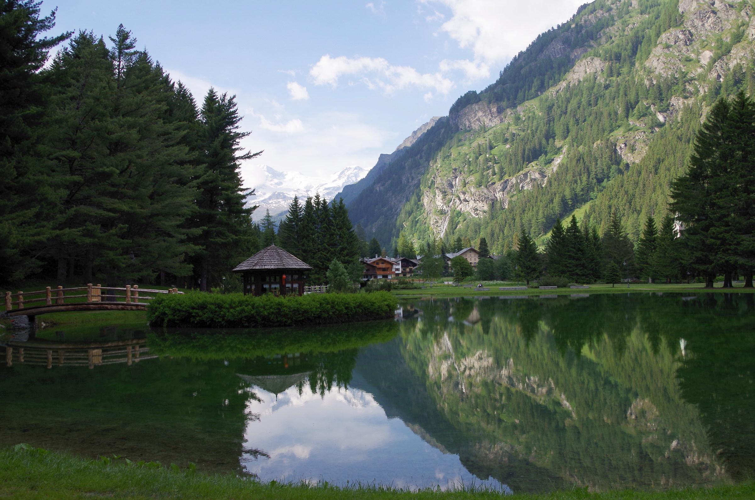 the pond Gressoney (ao)