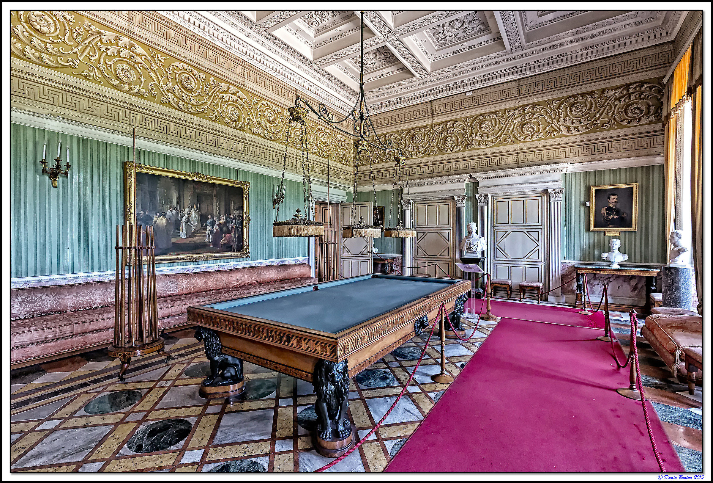 The Castle of Racconigi: The Billiard Room