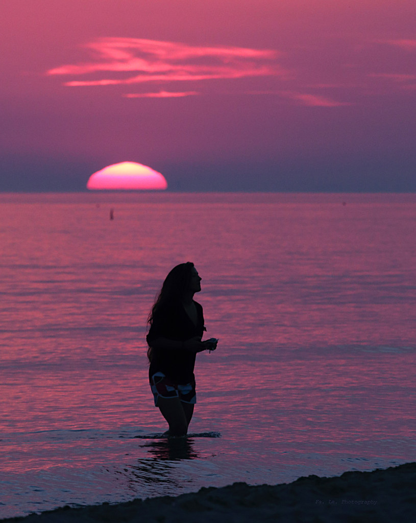 sweet Maria in the sunset