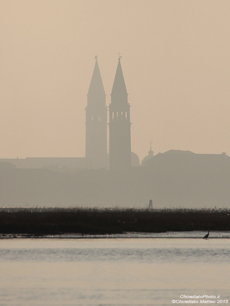 Sunset in the lagoon