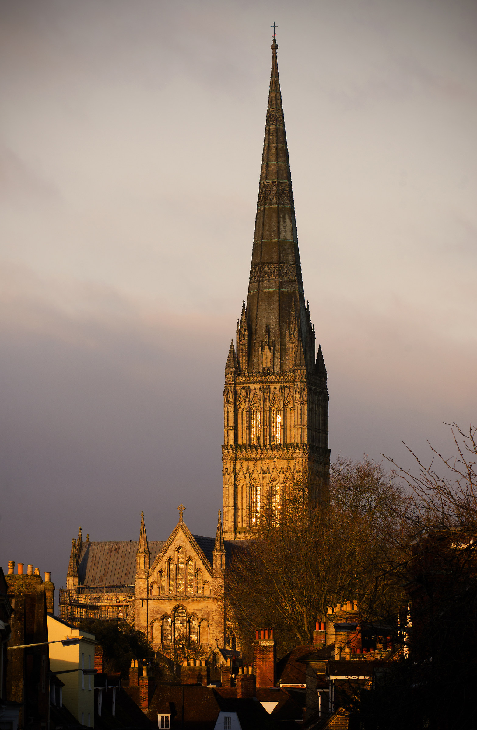 Cattedrale di Salisbury, primi di marzo mattina