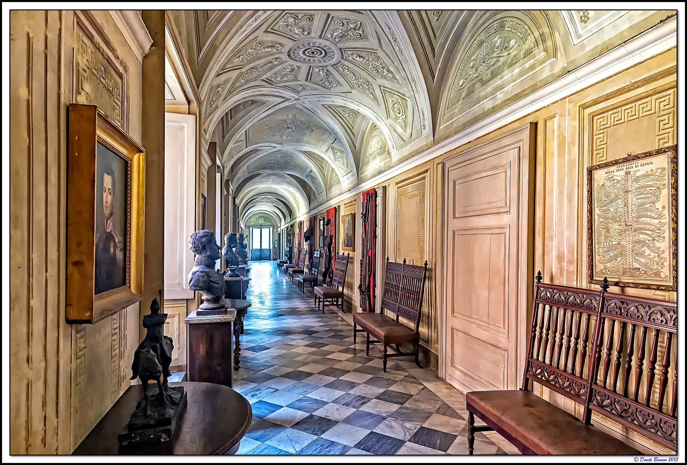 The Castle of Racconigi: The Gallery of the Garrison