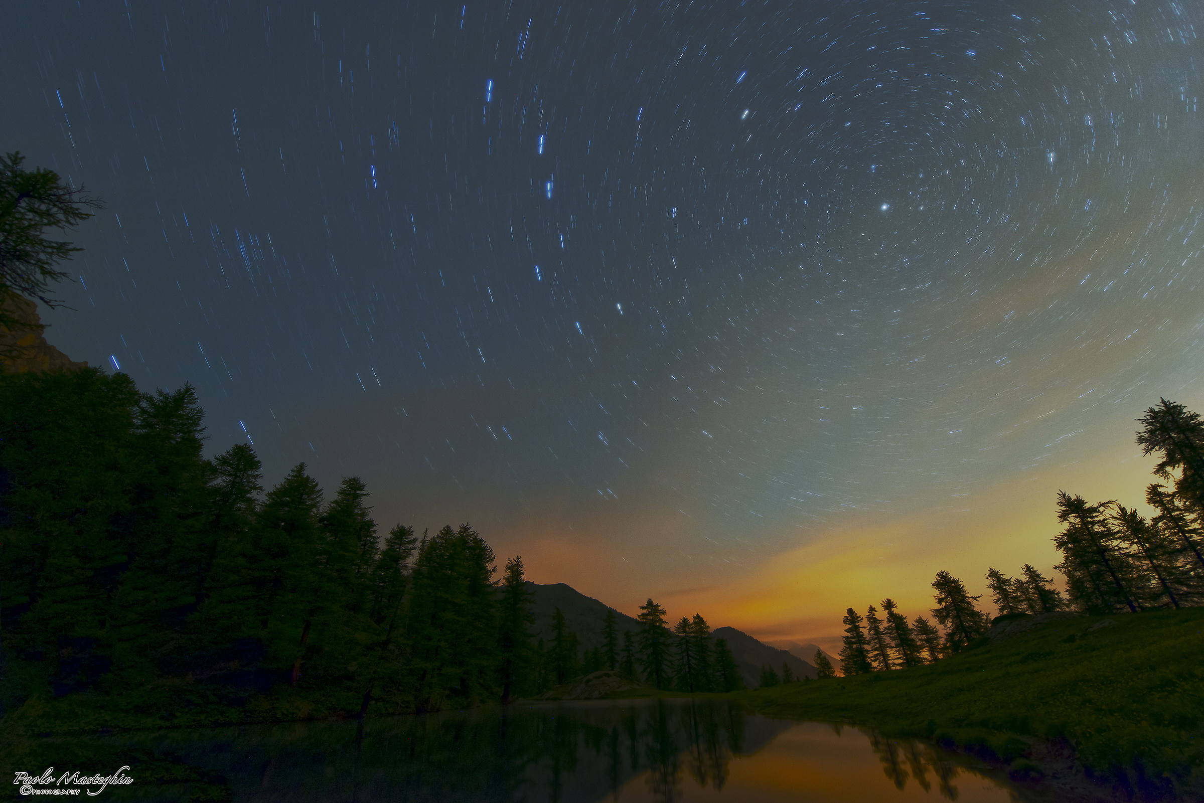 Il lago Resile al tramonto...