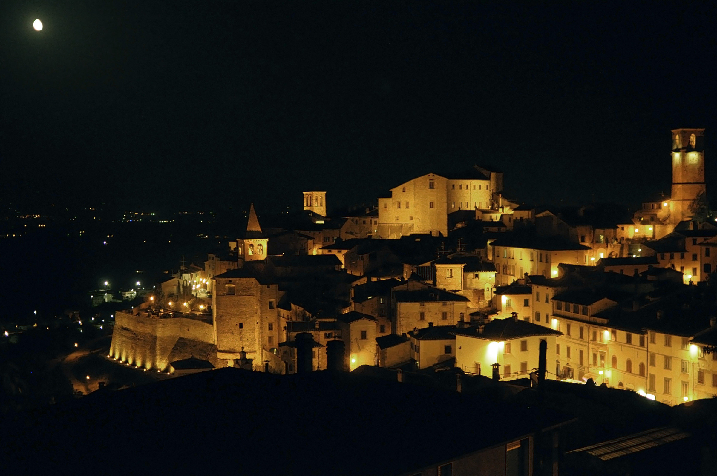 A beautiful evening in Anghiari