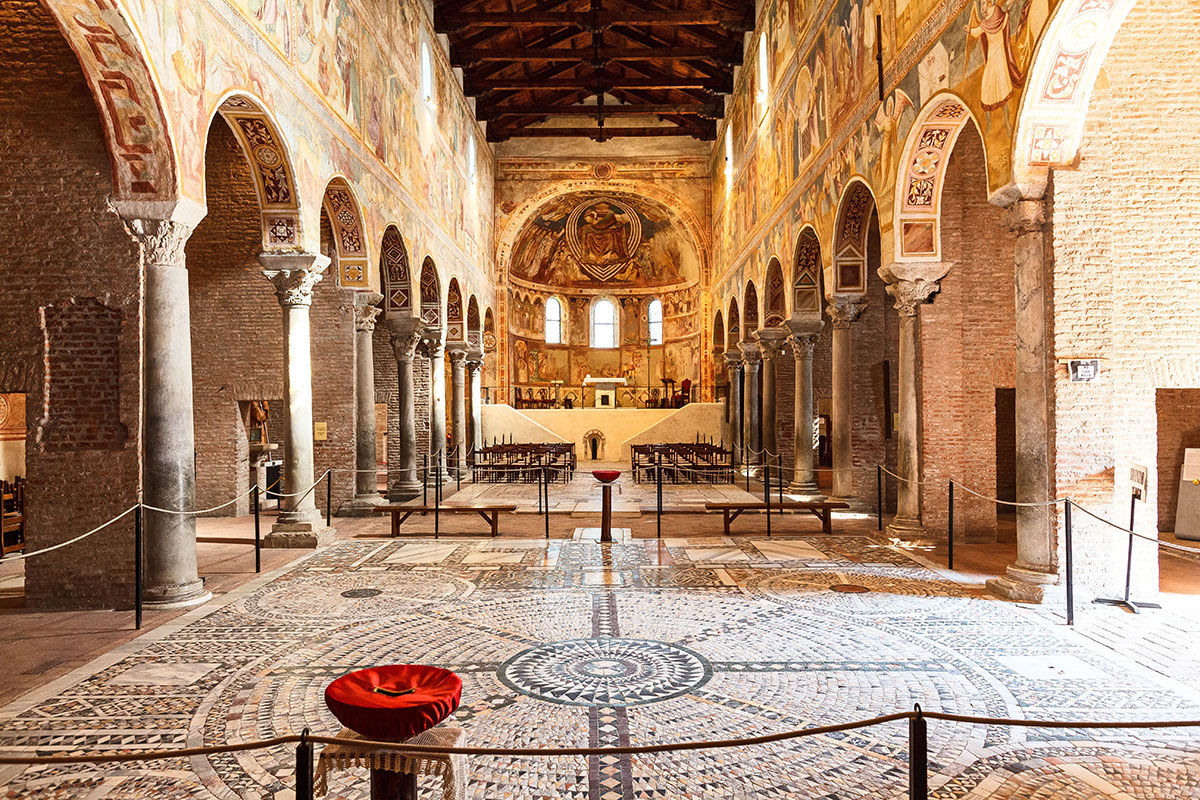 Inside the Abbey of Pomposa