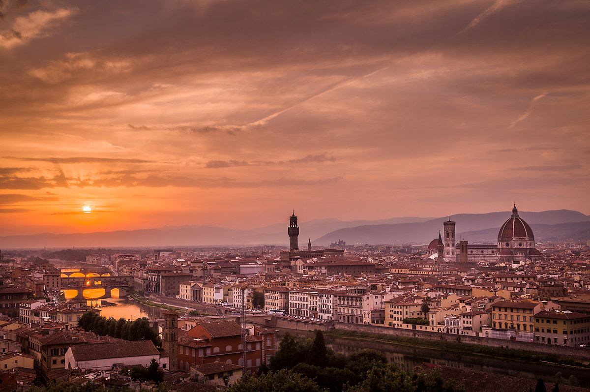 Sunset over Florence