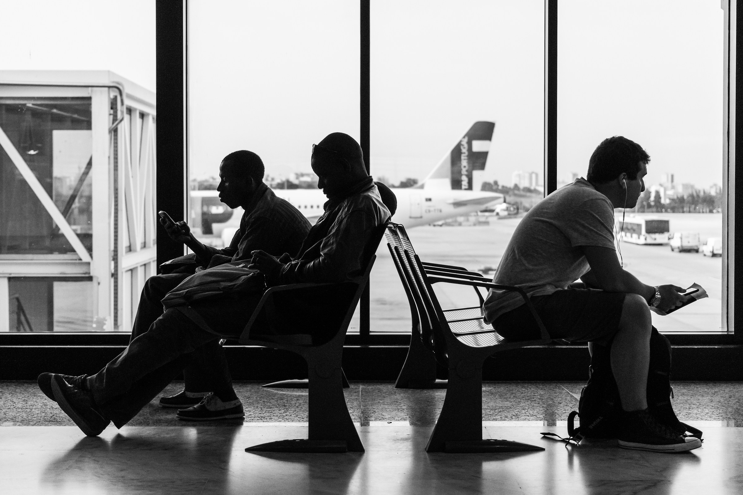 Sala d'attesa in B/N