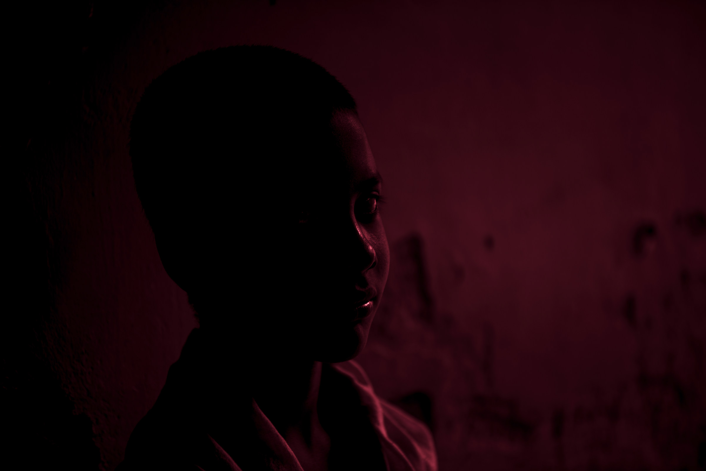 Young monks in Satra of Majuli island, Assam