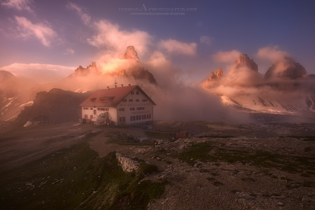 Light clouds on the Three Peaks