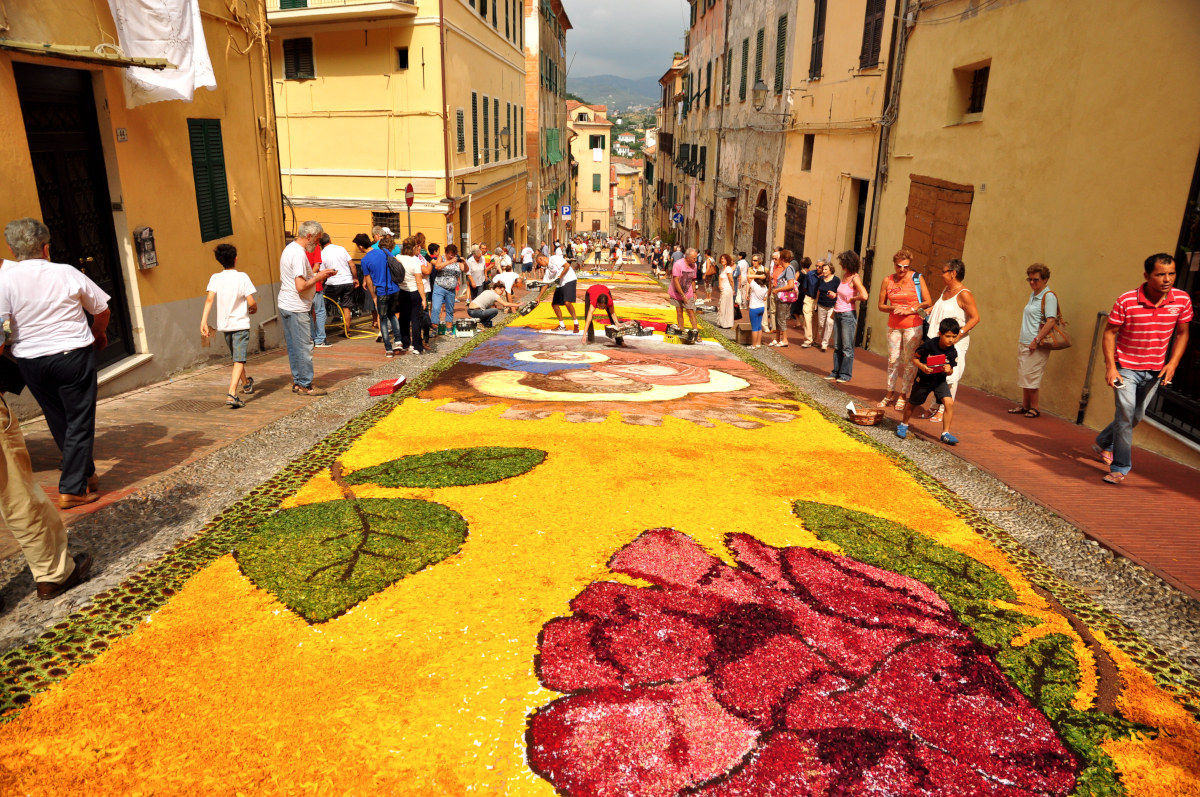 Imperia-Porto Maurizio. Infiorata Corpus Domini 2014.